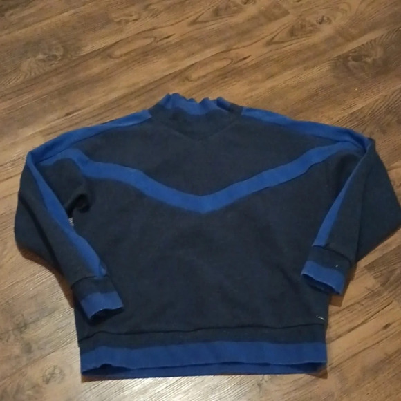 Scotch &Soda Two Toned Blue Retro Mock Neck Sweatshirt A30 - Picture 1 of 7